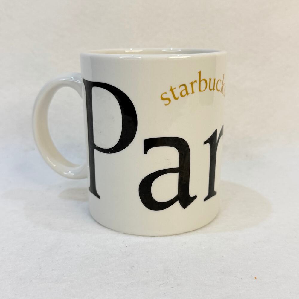 Vintage 2002 Starbucks Paris City Mug Collector Series Arc de Triomphe 16 oz